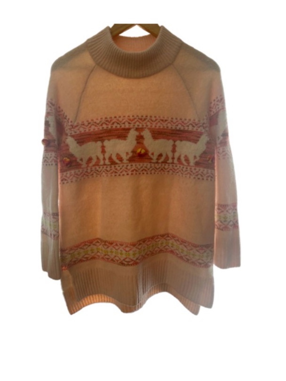Women's Cream Anthropologie Alpaca 🦙 Wool-Blend Sweater
